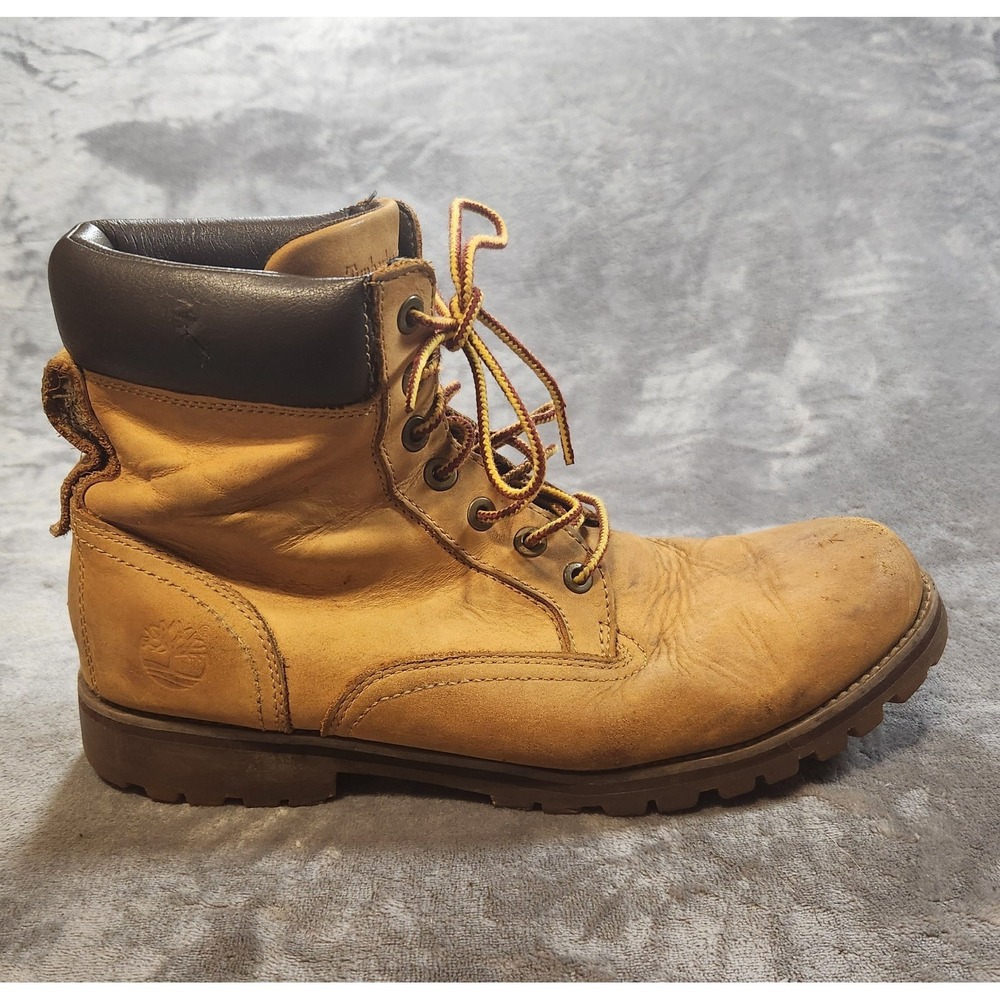 Timberland Boots Mens 11 Beige Wheat Nubuck Leather 6" Classic Newmarket 6304R